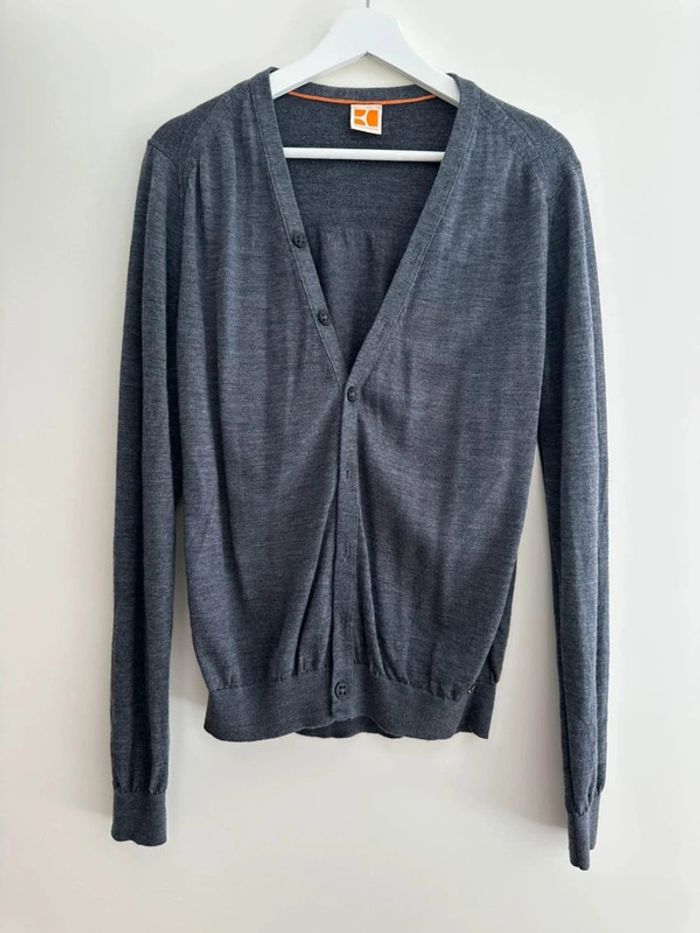 Cardigan homme Hugo Boss Orange homme - gris foncé - taille M