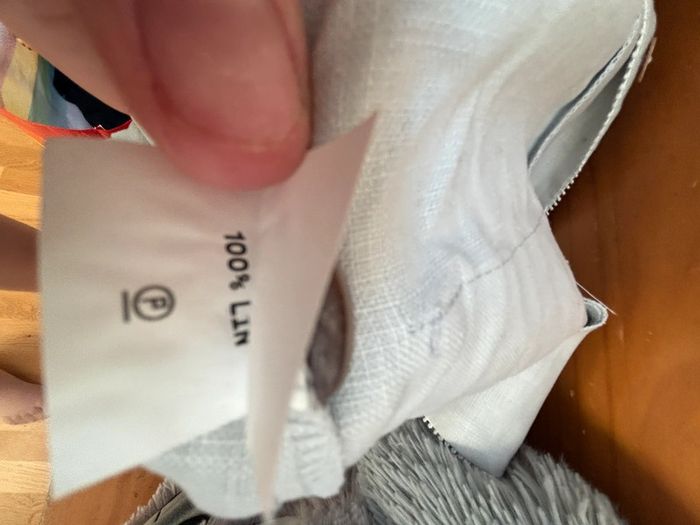 🤍 Sublime blazer en lin - gris détails blancs - T40 - photo numéro 9