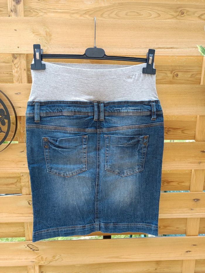 Jupe en jean grossesse taille 36 - photo numéro 6
