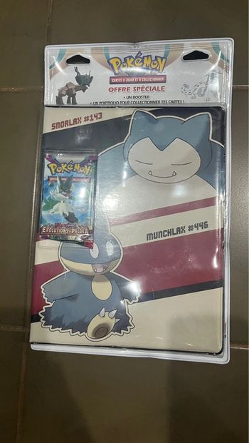 Porte folio classeur Pokémon ronfles avec booster évolution à paldea