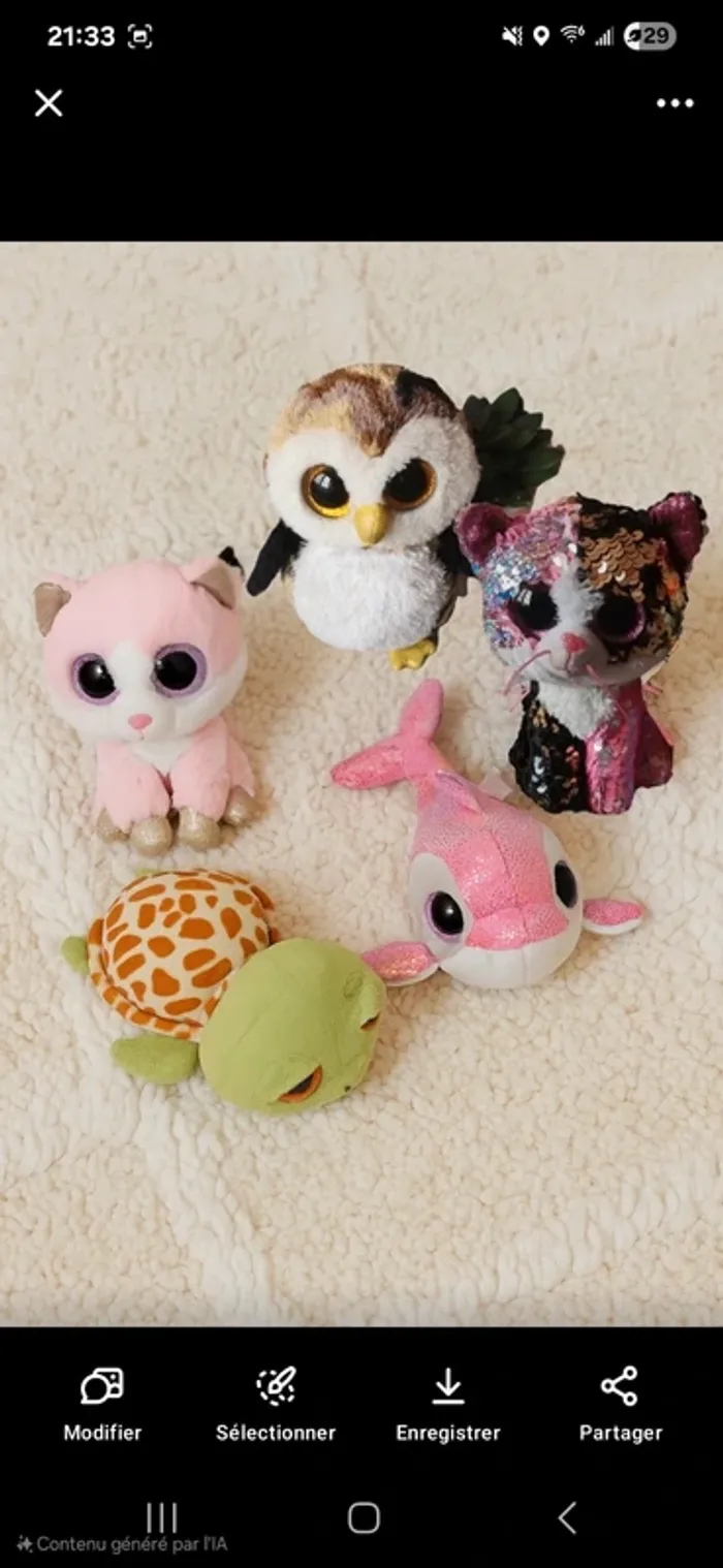 Peluche TY beanie boos au choix