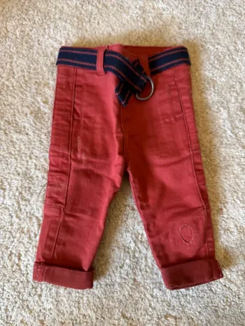 Pantalon avec ceinture bébé