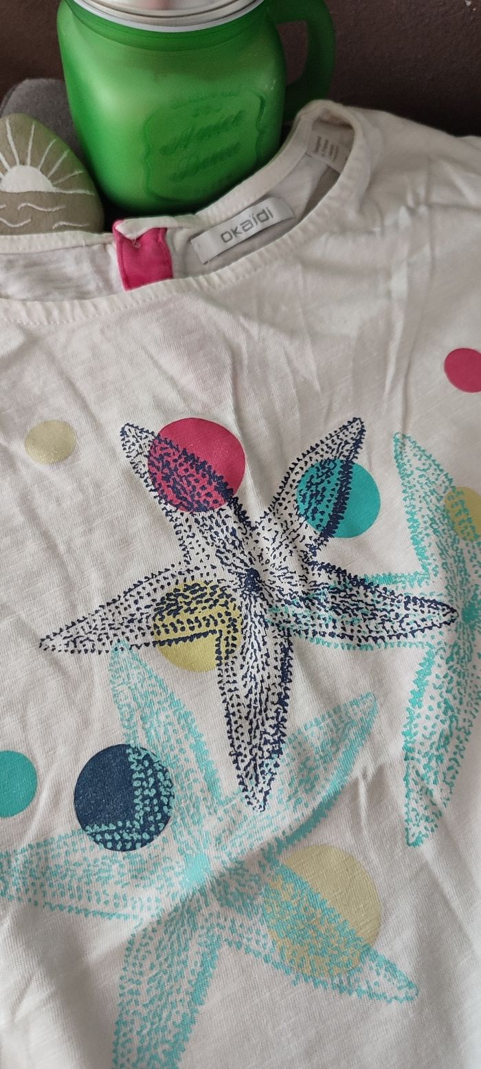 Lot de 2 tee-shirts Okaïdi 8 ans - photo numéro 3