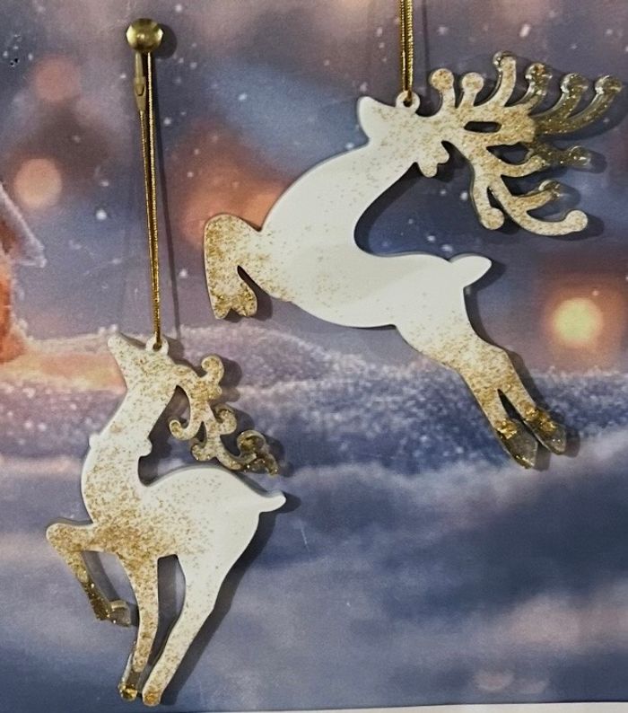 Décoration de Noël, en forme de cerf - photo numéro 2