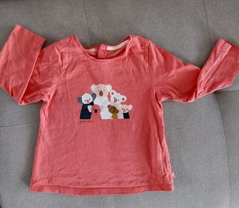 Tee shirt manches longues obaïbi 18 mois