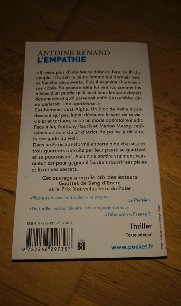 Livre "l'empathie" d'Antoine Renand - photo numéro 2