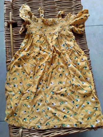 🌼 Robe Z Génération – Fille 3 ans – Jaune fleurie estivale