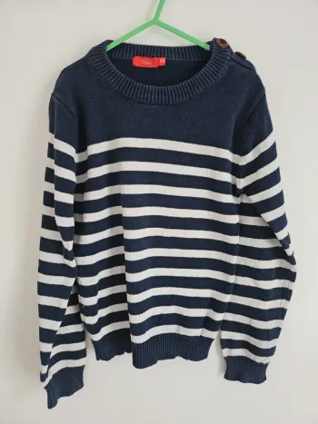 Pull a rayures garçon 10 ans
