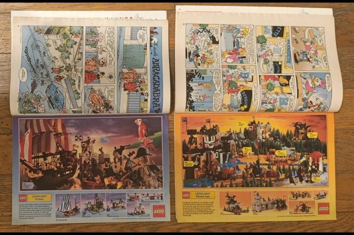 Lot de 2 journaux de Mickey avec Cadeaux vignettes panini découvertes fin 80 début 90 vintage - photo numéro 3