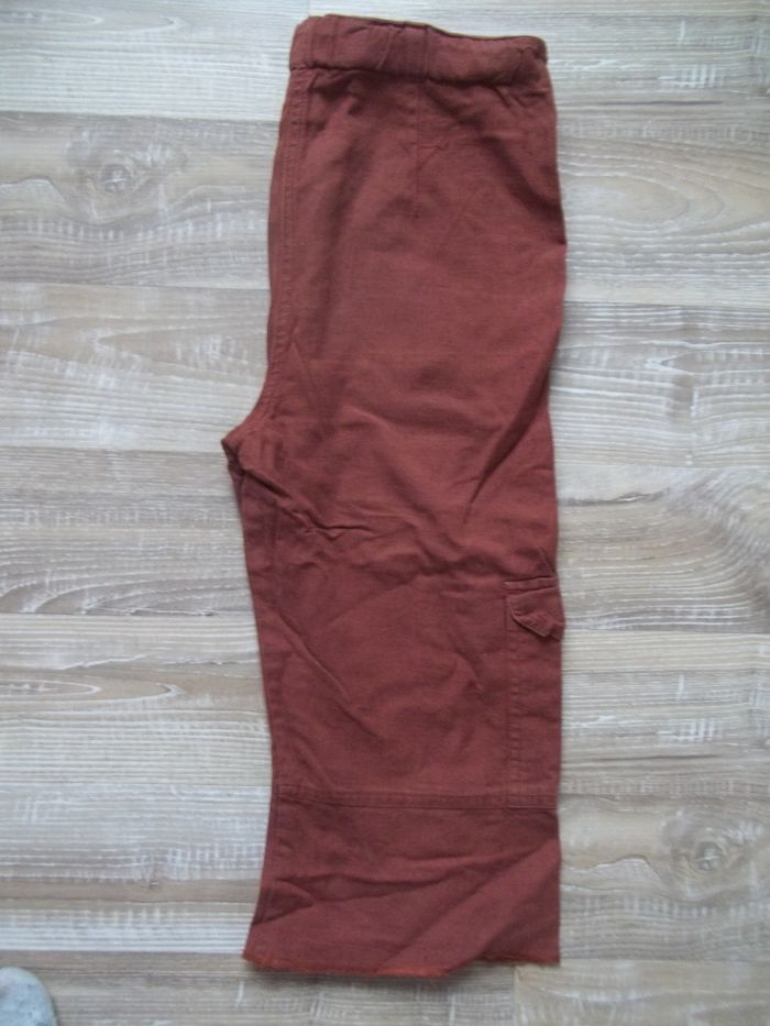 Pantacourt lin marron Kiabi 126 cm - photo numéro 5