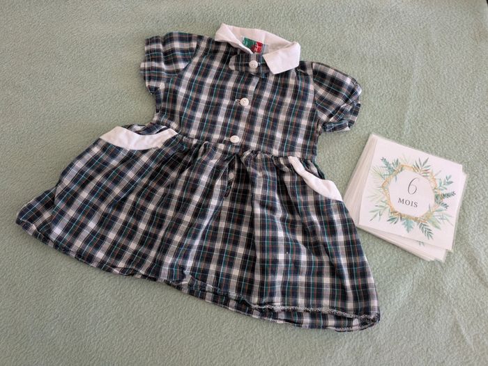 Robe a carreaux 6 mois