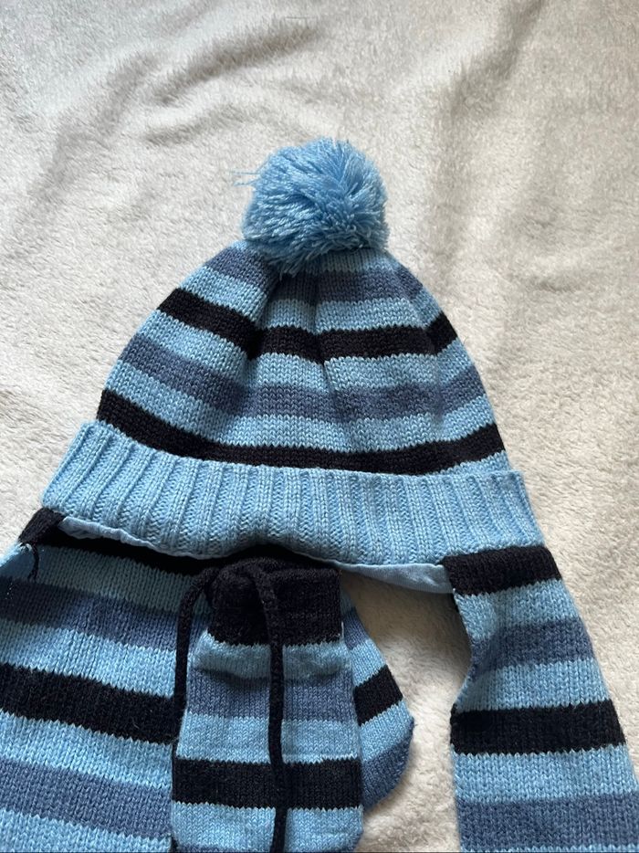 Ensemble bonnet et gants bébé garçon Taille 6-12 mois Neuf - photo numéro 2