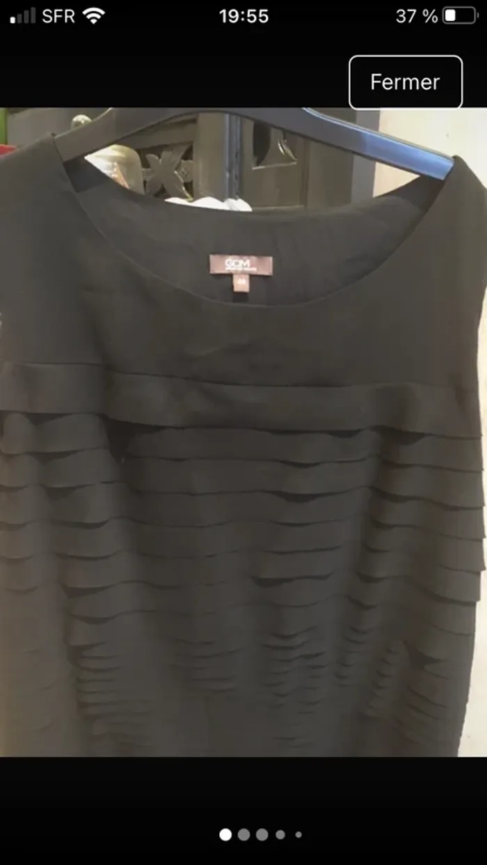 Superbe robe noire en 42 de la boutique Grain de Malice en excellent état proche du neuf - photo numéro 2
