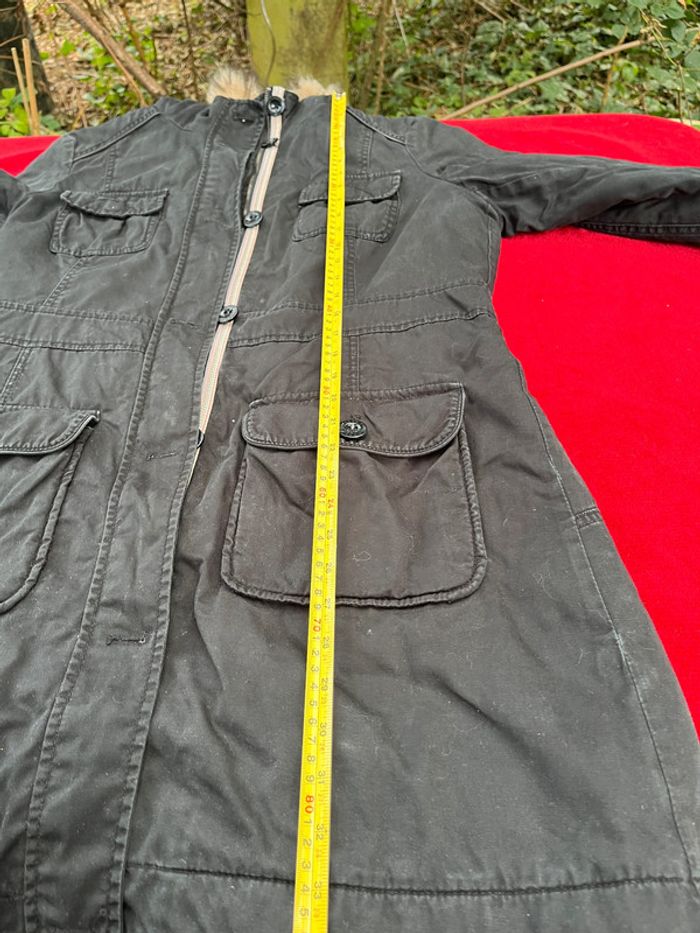 Veste longue Esprit Femme T.44 – Style Parka Hiver noir – look vintage - photo numéro 9