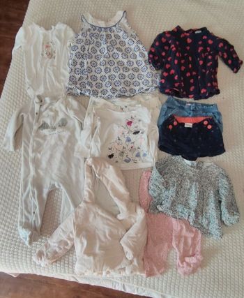 Lot vêtements bébé fille 9 mois