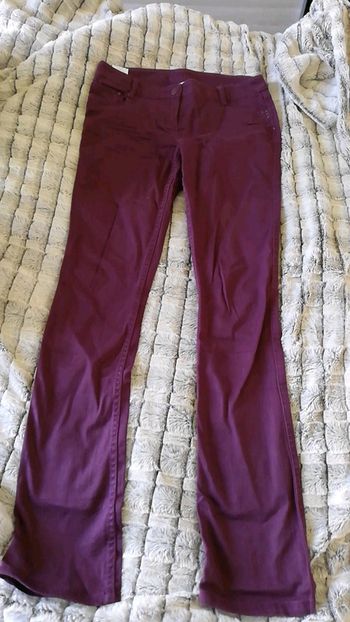 Pantalon bordeaux foncé