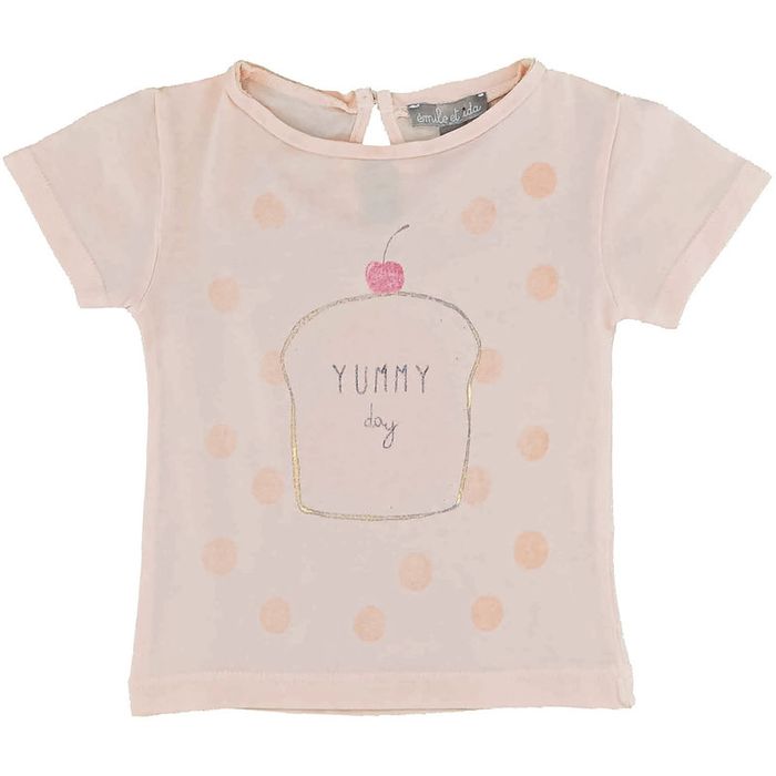 T-Shirt à manches courtes 6 mois en coton Émile et Ida