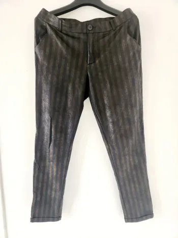 Pantalon rayé effet satiné C&S Paris – Taille XL
