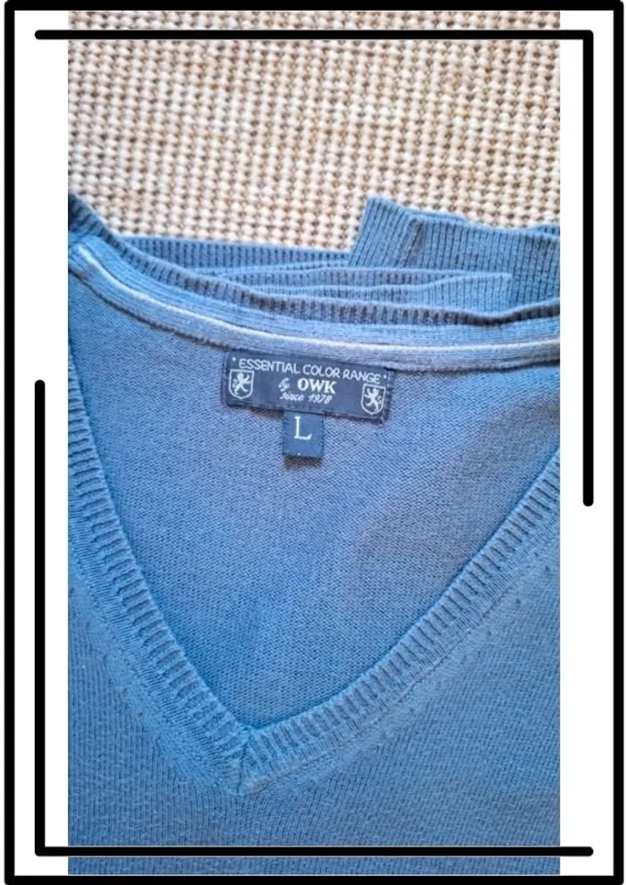 Joli pull homme OWK taille L - photo numéro 3