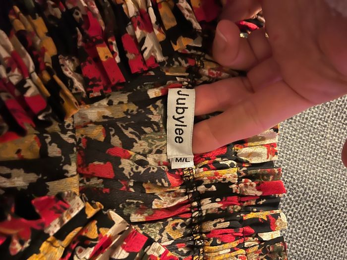 Jupe fleurie plissée - photo numéro 4