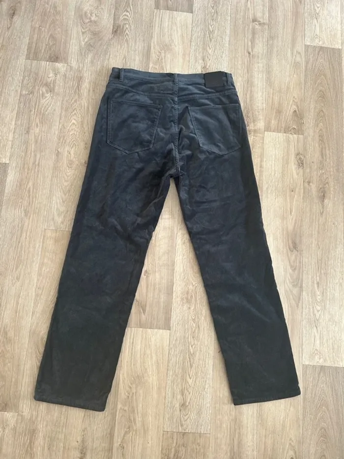 Massimo Dutti, pantalon en velours, gris, taille L/40 - photo numéro 3