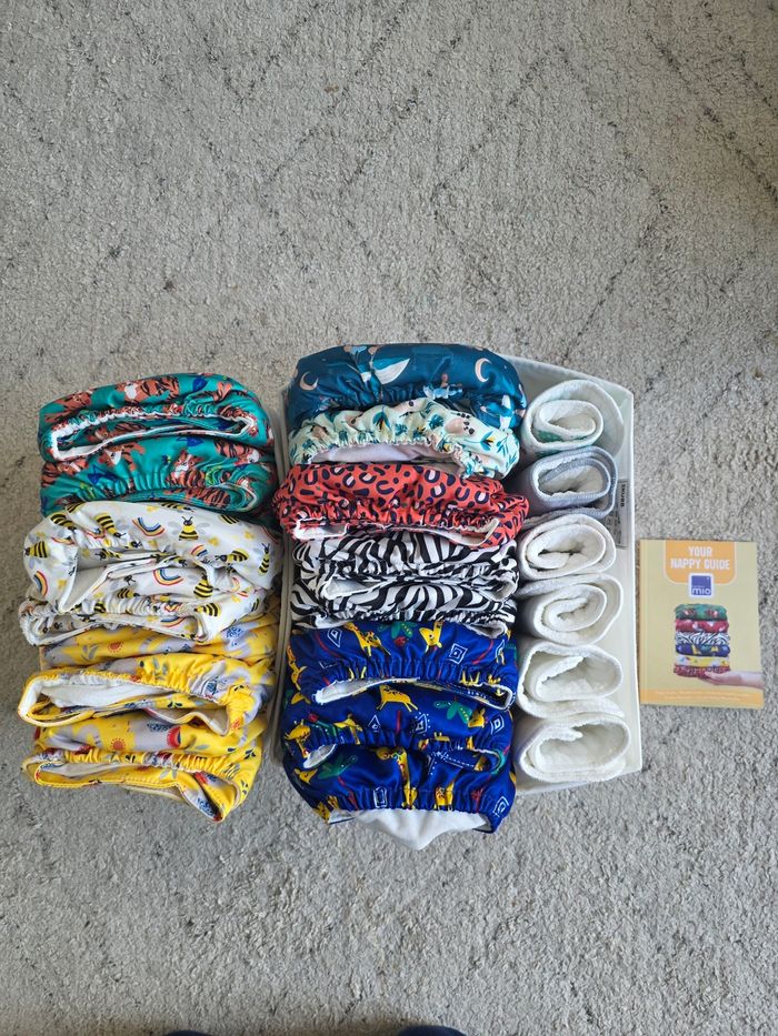 Lot de 16 couches lavables Bambino Mio – NEUVES – avec sac étanche & boîte d’origine - photo numéro 5