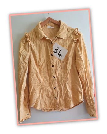 Chemise jaune femme taille 34