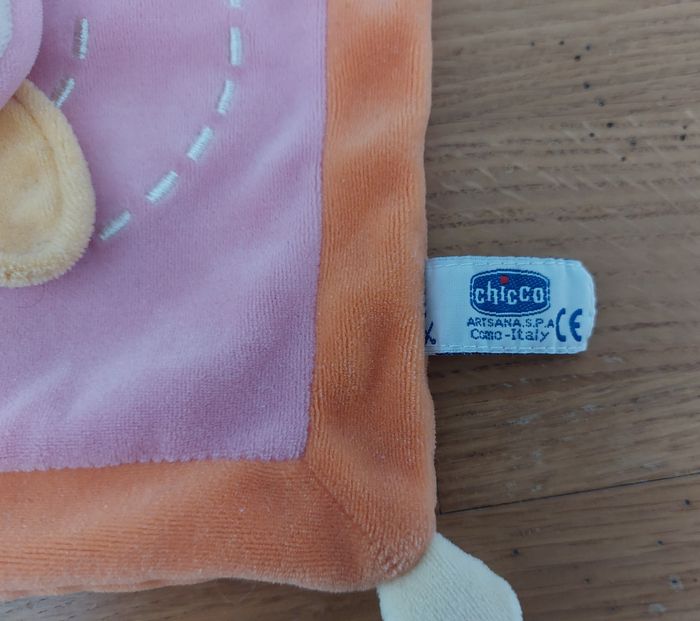Doudou plat abeille orange rose - Chicco - photo numéro 4