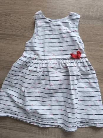 Robe fleurie rayée 9 mois kiabi