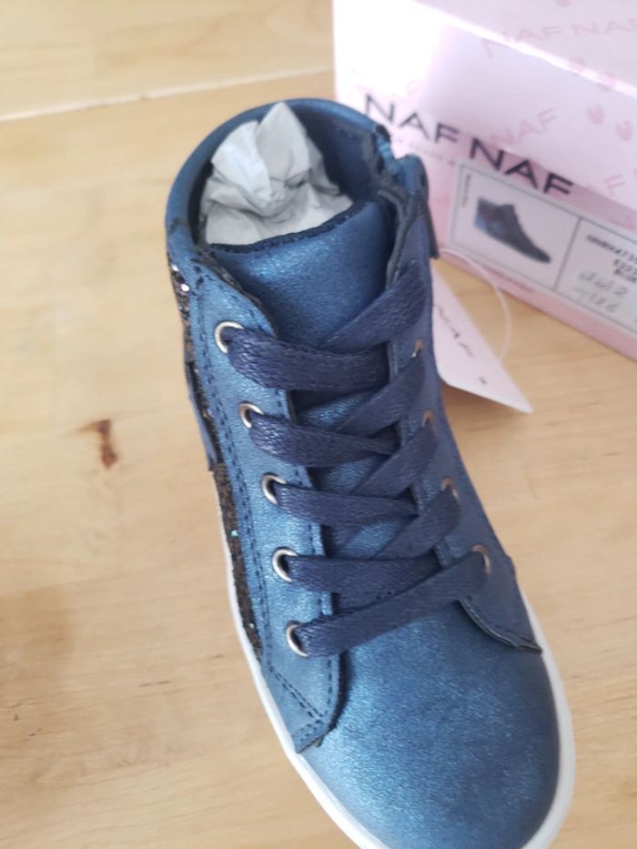 Basket montante a paillettes naf naf taille 26 - photo numéro 4
