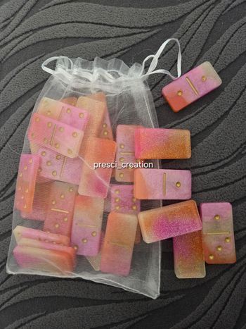 Jeux de domino en résine 