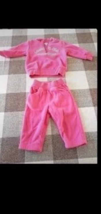 Jogging pull et pantalon rose Tex 6 mois neuf