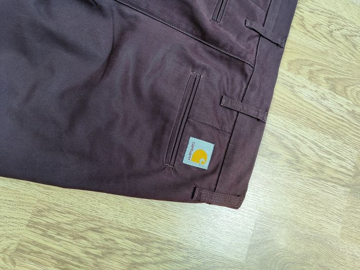Pantalon Chino Carhartt Sid Pant couleur bordeaux taille 38 - photo numéro 6