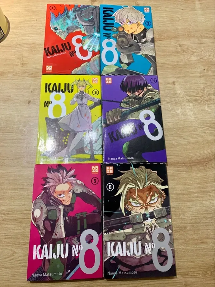 Kaiju n8 - Lot 6 premiers tomes - photo numéro 2