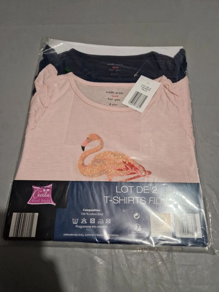 Lot de 2 tee shirt 8 ans - photo numéro 2