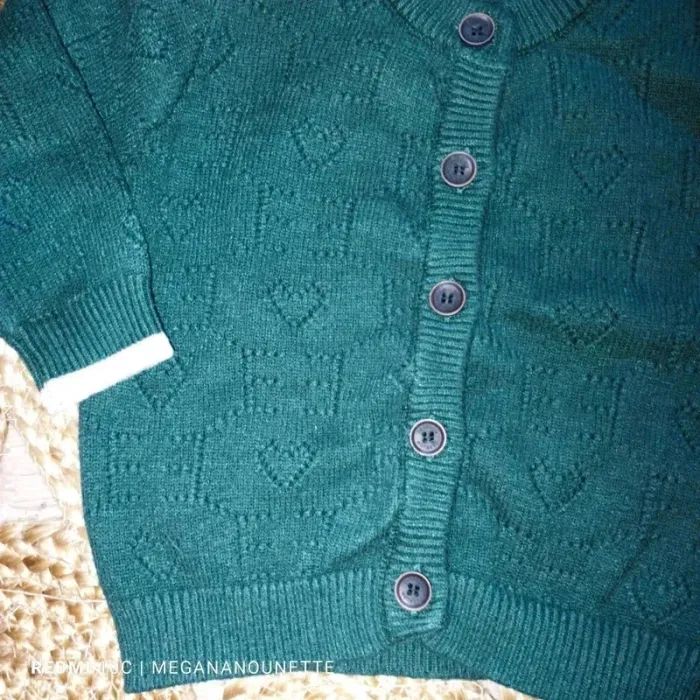 🍃 Gilet Tricot Fille – Taille 4 ans – Boutique Indépendante 💚 - photo numéro 3