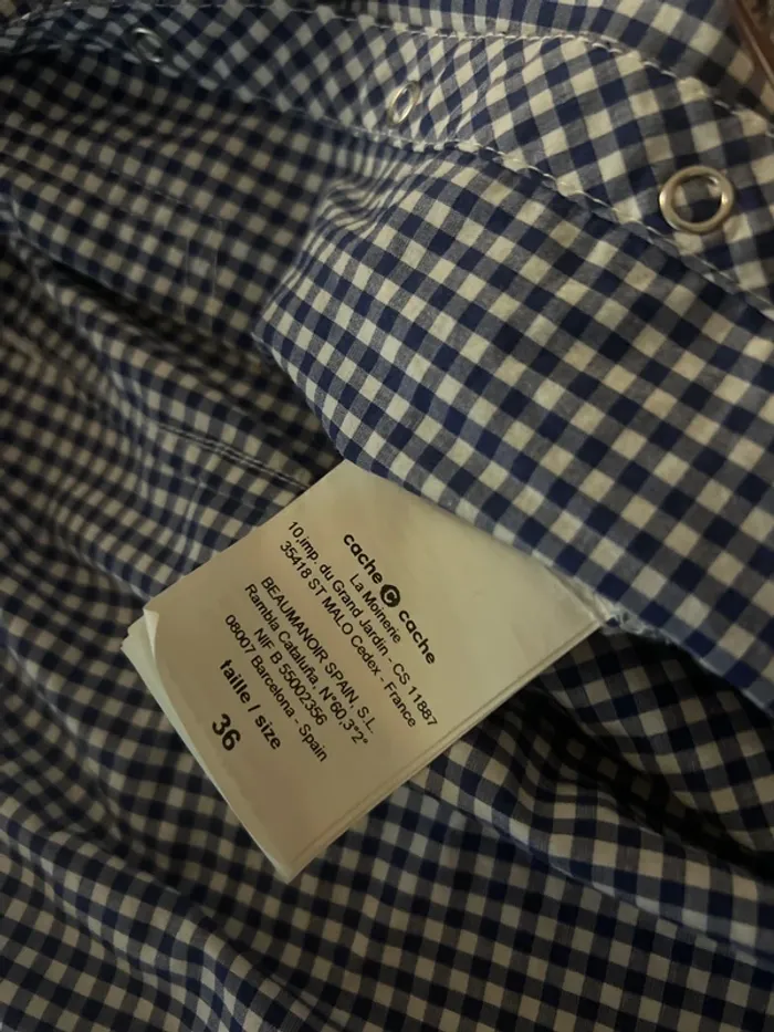 Superbe chemise bûcheron vintage - neuve - taille 36 - photo numéro 3
