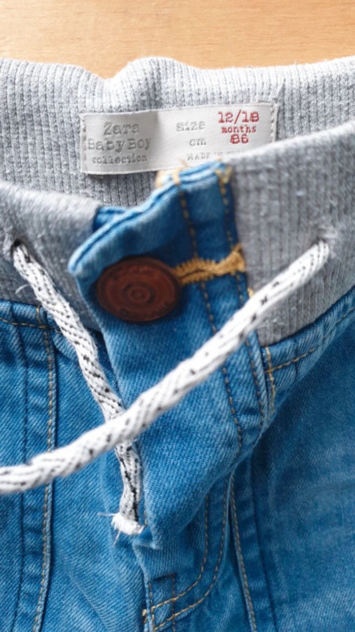 Jeans bébé garçon, taille 12 - 18 mois, Zara boys - photo numéro 2