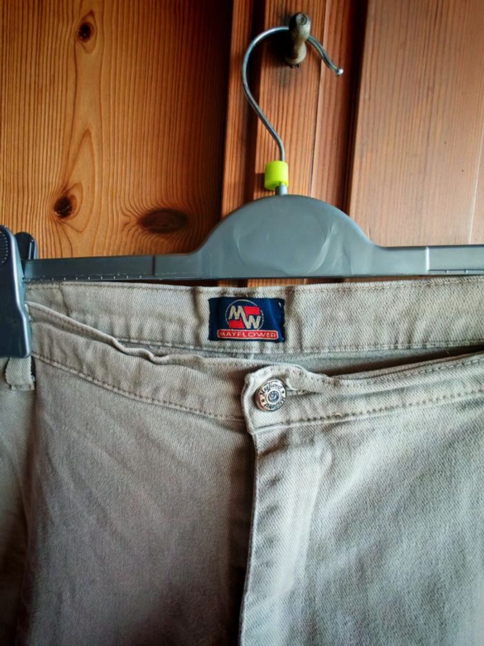 Jean beige homme taille 58 - Mayflower - photo numéro 3