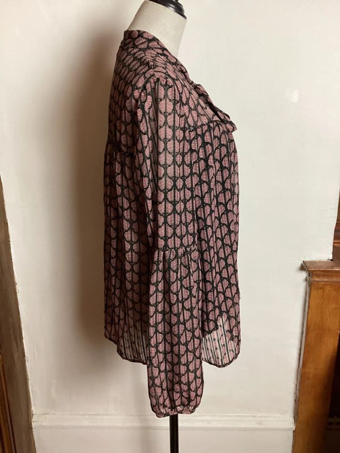 Blouse fluide rose et noire Lili&Lala 40 - photo numéro 3