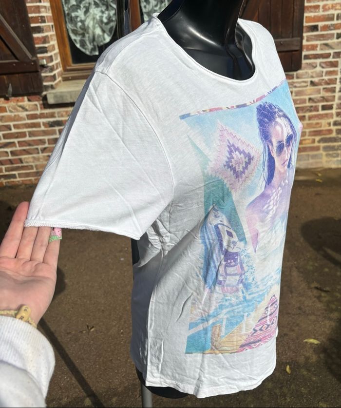 T-shirt imprimé femme – Japan Rags – Taille 40 - photo numéro 3