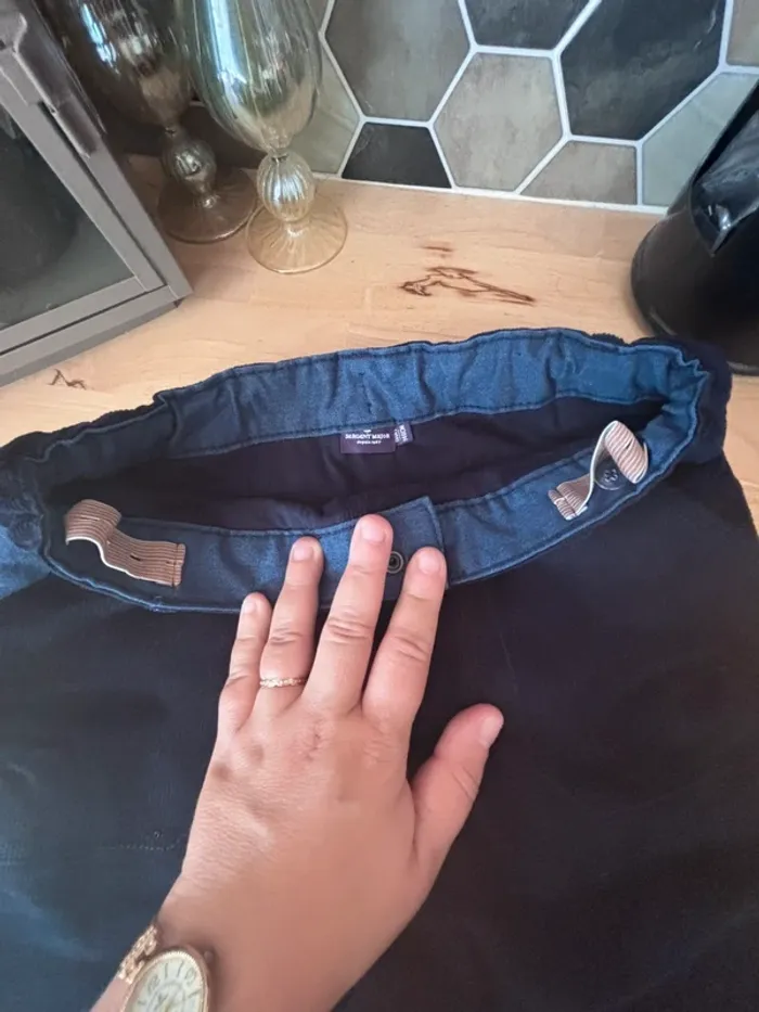Pantalon en velours bleu marine • Sergent Major • 11 ans - photo numéro 4