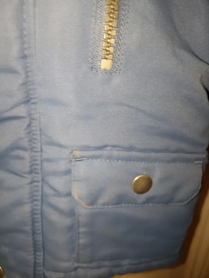 Manteau bébé bleu taille 9-12 mois - photo numéro 3