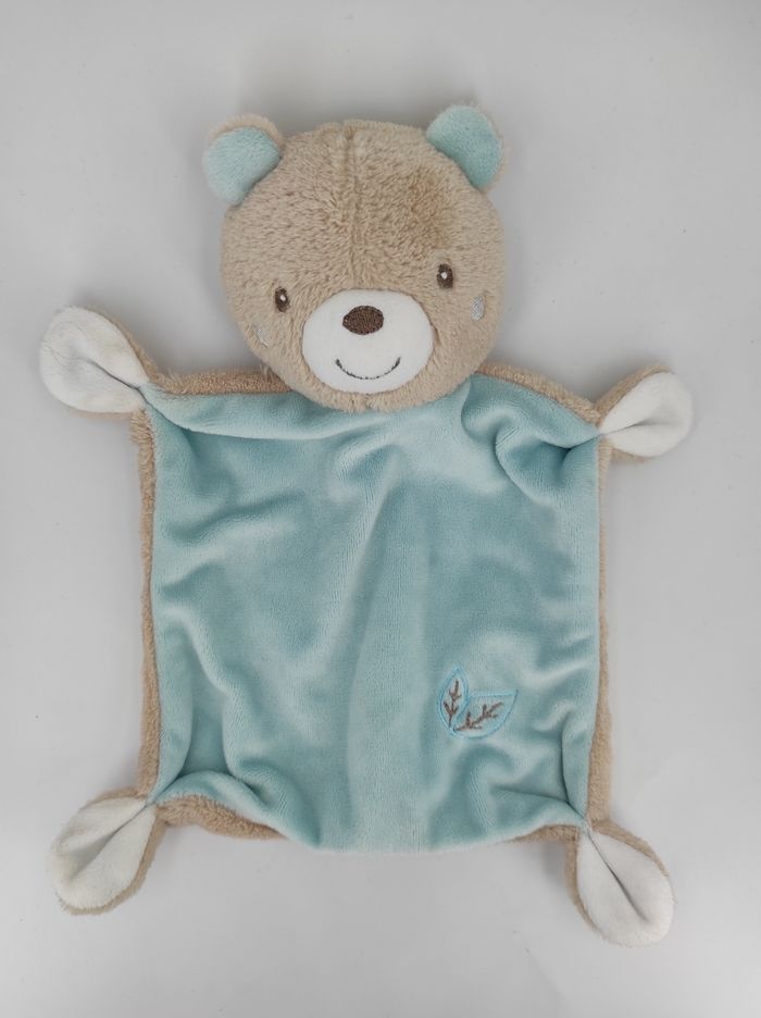 Doudou Plat Ours beige et bleu DopoDopo Takko