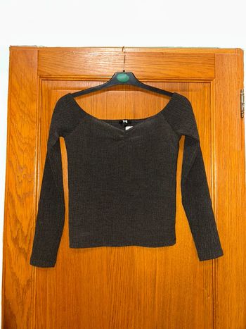 Top manche longue gris