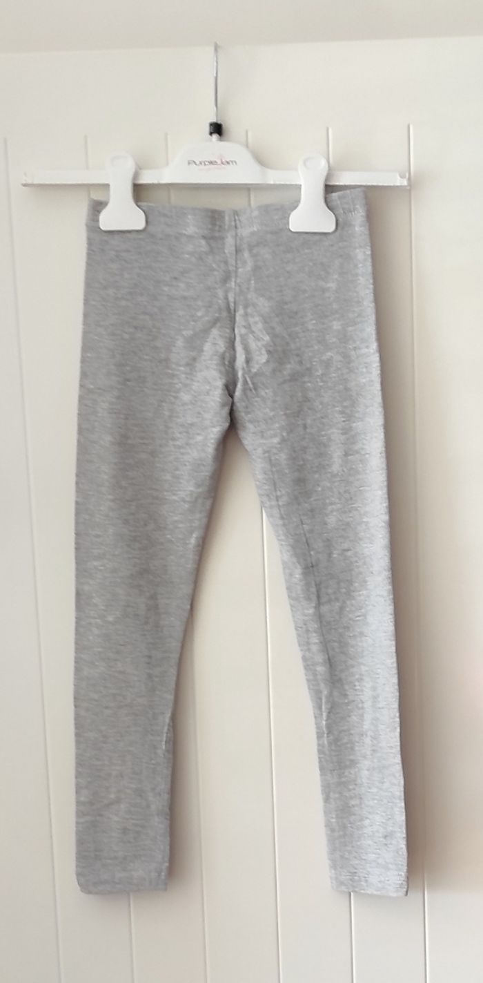 Legging fille 8 ans – gris clair - photo numéro 3
