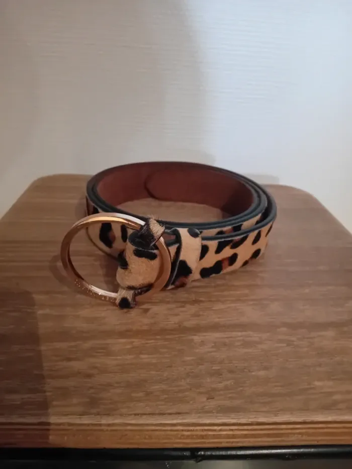 Ceinture femme léopard 115 cm