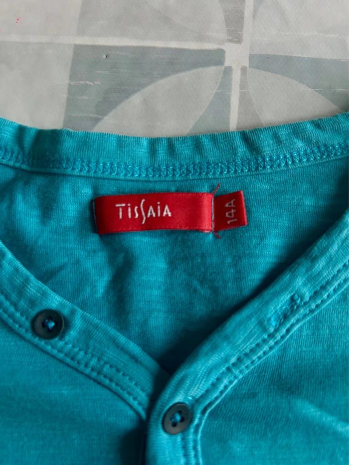 T shirt garçon -14 ans - Tissaia - en très bon état - photo numéro 3