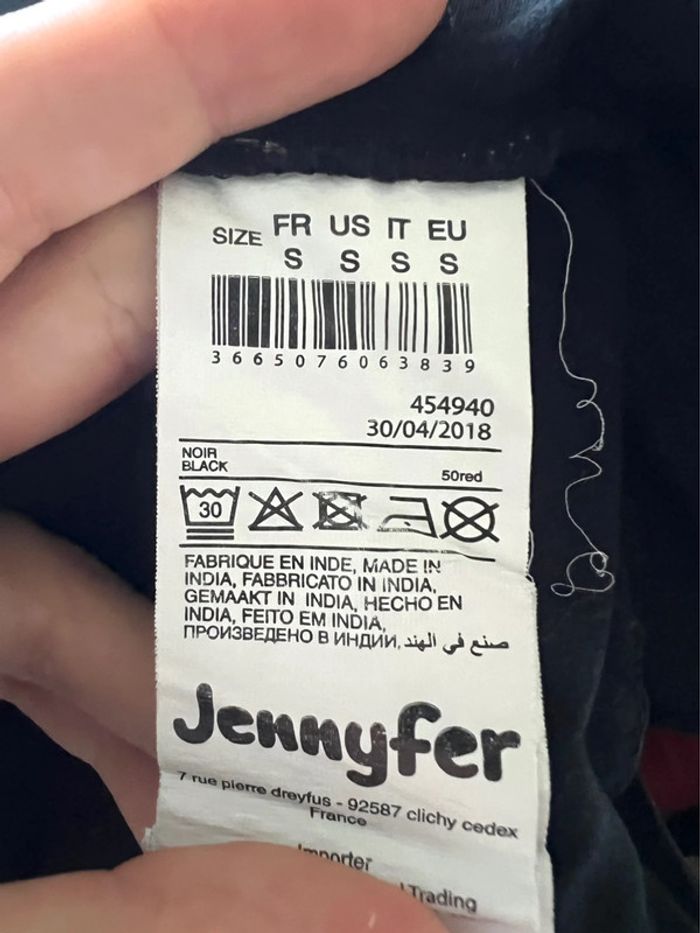 Blouse manches longues Jennyfer noir - photo numéro 3