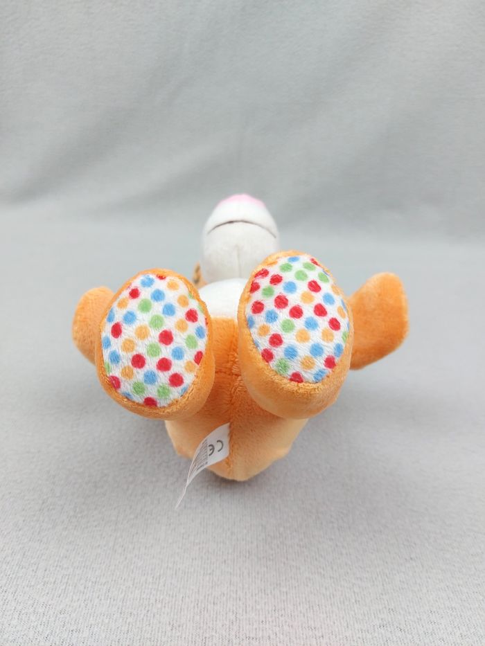 Peluche doudou Tigrou 25 cm orange fleurs sourire pois Disney Nicotoy TTBE - photo numéro 3